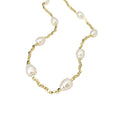 2026 French Vintage Faux Pearl Oval Geometric Collarbone Necklace Light Luxury Choker view 5