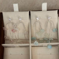 2026 Sweet Resin Lily Of The Valley Flower Tassel Long Drop Earrings view 4