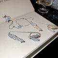 Copper Zircon Flower Bangle Ring Bracelet For Women Light Luxury Sparkling Hand Chain Jewelry view 4