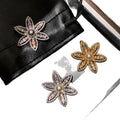 Light Luxury Copper Full Rhinestone Flower Pearl Brooch For Elegant Fashion Accessories view 5