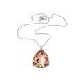 French Purple Rhinestone Heart Alloy Necklace, Old Money Court Style Geometric Choker For Women view 5