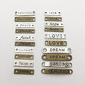 Black Alphabet Letter and Tag Metal Charms for Jewelry and Craft Projects view 5
