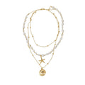 Old Money Style Shell Conch Starfish Necklace For Women Vacation Collarbone Choker view 5