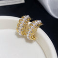 French Vintage Teardrop Faux Pearl Stud Earrings For Women, Light Luxury Geometric Round Design view 2