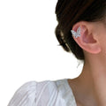 Light Luxury Butterfly Zircon Copper Ear Cuff Clip-on Earrings For Women No Piercing view 5