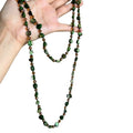 Bohemian Green Shell Beaded Layered Long Necklace For Women Irregular Geometric Ethnic Summer Choker view 5