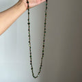 Bohemian Green Shell Beaded Layered Long Necklace For Women Irregular Geometric Ethnic Summer Choker view 4
