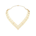 Iron Metal Open Collar Heart Choker Necklace For Women Old Money Vintage Statement Jewelry view 5