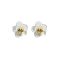 Korean Style Rhinestone Resin Flower Stud Earrings For Women, Light Luxury Floral Jewelry view 5