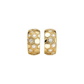 18K Gold Plated Copper Zircon C Shape Stud Earrings Minimalist Modern Geometric Jewelry view 5