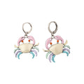 Cute Cartoon Enamel Crab Copper Earrings Light Luxury Minimalist Animal Ear Cuffs view 5
