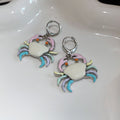 Cute Cartoon Enamel Crab Copper Earrings Light Luxury Minimalist Animal Ear Cuffs view 2