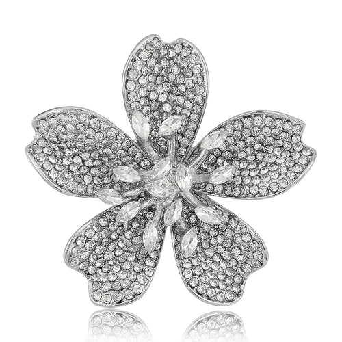 Alloy Sakura Flower Brooch For Elegant Fashion Clothing Accessories