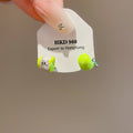 Copper Silver Pin Green Apple Stud Earrings For Women Cute Mini Fruit Y2K Sweet Cool Style view 2