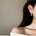 Elegant Retro Faux Pearl Geometric Round Hoop Earrings For Women Light Luxury 2026 view 4
