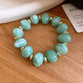 Acrylic Oval Heart Jewelry Set Vintage OL Style Elegant Niche Design for Women view 3
