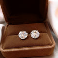 18K Gold Plated Copper Oval Zircon Ear Cuff Earrings Minimalist Elegant Light Luxury Jewelry view 2