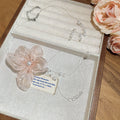 2026 New Organza Flower Faux Pearl Necklace Sweet Pastoral Light Luxury Clavicle Chain view 4