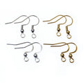 Vacuum Gold Plated Stainless Steel Ear Hooks DIY Jewelry Accessory Earring Hooks Earrings view 1