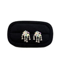 Silver Pin New Chinese Colorful Enamel Firework Flower Pendant Drop Earrings for Women view 5