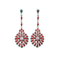 Vintage Court Style Alloy Flower Earrings And Ring Jewelry Set For Evening Dress Banquet view 5