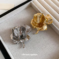 Vintage 3D Alloy Rose Flower Brooch Statement Floral Fashion Clothing Accessory view 2