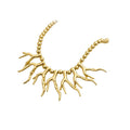 Old Money Resin Branch Necklace Geometric Round Statement Clavicle Choker Vintage Luxury view 5