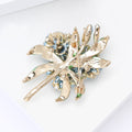 Alloy Enamel Hydrangea Brooch For Elegant Women's Clothing Accessories view 4