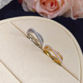 Zircon Cross Pearl Open Ring With Minimalist Luxury Design For Women view 2