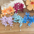 Fabric Flower Stud Earrings Sweet Chiang Mai Holiday Vacation Style Floral Earrings for Women view 4