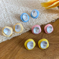 Dopamine Enamel Irregular Geometric Alloy Stud Earrings For Women, Modern Light Luxury Style view 4