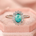 Natural Gradient Inlaid Zircon Ring For Women, Elegant Sweet Spring Fashion Finger Jewelry view 5