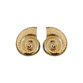 European American Style Metal Conch Stud Earrings, Statement Seashell Fashion Jewelry view 5