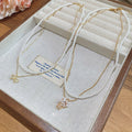 Light Luxury Bow Faux Pearl Necklace For Women Geometric Round Bead Clavicle Chain view 2
