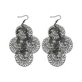 European Style Iron Geometric Round Irregular Drop Earrings For Women Light Luxury Ear Hook Jewelry view 5
