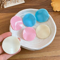Frosted Acrylic Candy Color Large Round Disc Stud Earrings Korean Minimalist Geometric Statement Jewelry view 3