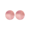 Frosted Acrylic Candy Color Large Round Disc Stud Earrings Korean Minimalist Geometric Statement Jewelry view 5