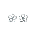 Sweet Macaron Color Hollow Flower Alloy Stud Earrings For Women Spring Summer Style view 5
