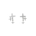 Light Luxury Copper Four Point Star Stud Earrings For Women Sweet Versatile Minimalist Jewelry view 5