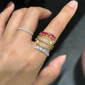 24K Gold Plated Copper Zircon Feather Open Ring Vintage Court Style Statement Jewelry view 4
