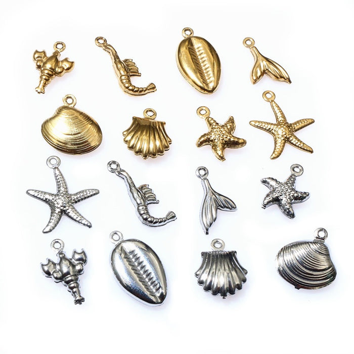 Gold Zinc Alloy Charm Pendant for DIY Necklace Bracelet Jewelry Making