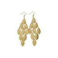 European American Style Iron Leaf Tassel Hook Drop Earrings, 2026 Light Luxury Fashion Jewelry view 5