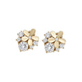 Light Luxury Cat Eye Stone Flower Tassel Drop Earrings For Elegant OL Fashion Style view 5