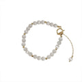 Korean Style Cat Eye Stone Rhinestone Ball Adjustable Alloy Beaded Bracelet For Fashion OL Jewelry view 5