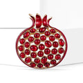 Alloy Enamel Pomegranate Brooch Pin For Coats Suits And Outerwear view 2