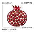 Alloy Enamel Pomegranate Brooch Pin For Coats Suits And Outerwear view 5