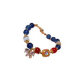 Zircon Bowknot Cat Eye Glass Bead Adjustable Beaded Bracelet For Women view 5