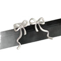 Alloy Bow Clip-on Earrings For Women, Minimalist Sweet OL Fashion Designer Ear Jewelry view 5