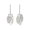 Vacation Style Sparkling Zircon Shell Cross Geometric Stud Earrings For Sweet Island Looks view 5
