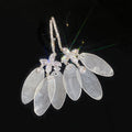 Vacation Style Sparkling Zircon Shell Cross Geometric Stud Earrings For Sweet Island Looks view 4